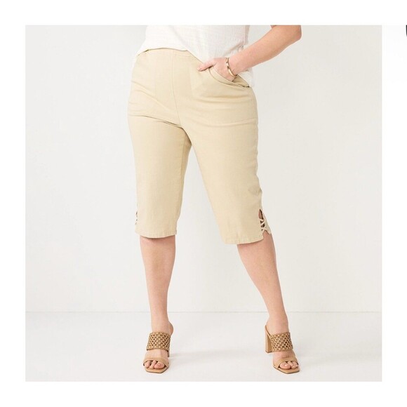 New Croft & Barrow Women’s Mid Rise Pull On Jeans PL Lot Of 3 Asst Colors NWT - Picture 1 of 5